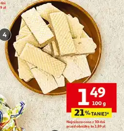 Auchan Wafle orzechowe oferta