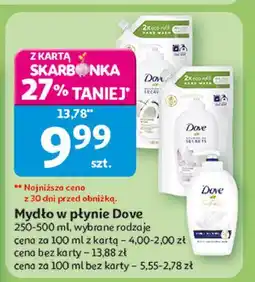 Auchan Mydło w płynie glowing ritual Dove Nourishing Secrets oferta