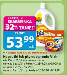 Auchan Kapsułki do prania kolorów Vizir All In One Pods oferta