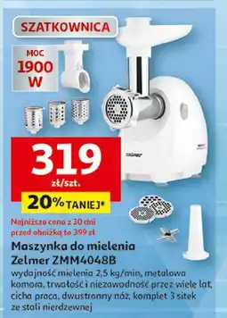 Auchan Maszynka do mięsa zmm4048b Zelmer oferta