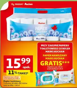 Auchan Papier toaletowy biały Auchan oferta