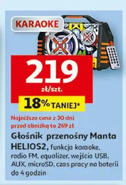 Auchan Głośnik spk1005 helios 2 Manta oferta
