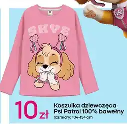 Pepco Koszulka dziewczęca psi patrol 104-134 cm oferta