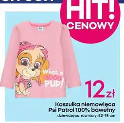 Pepco Koszulka niemowlęca 80-98 cm psi patrol oferta
