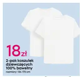 Pepco Koszulka bawełniana dziewczęca 134-170 cm oferta