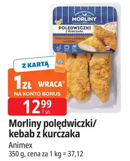 E.Leclerc Morliny polędwiczki/kebab z kurczaka Animex oferta