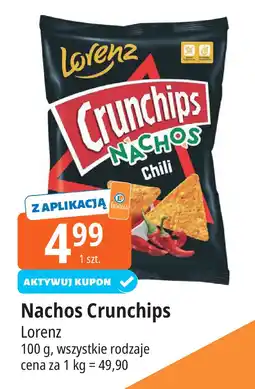 E.Leclerc Chipsy Nachos Crunchips chili Lorenz oferta