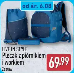 ALDI Plecak z piórnikiem i workiem oferta