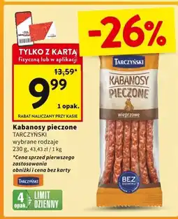 Intermarche Kabanosy pieczone Tarczyński wieprzowe oferta