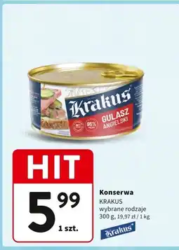 Intermarche Konserwa gulasz angielski Krakus oferta