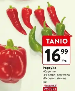 Intermarche Papryka Cayenne, Peperoni czerwona, Peperoni zielona luz Intermarche oferta