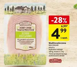 Intermarche Wędlina pieczona plastry Balcerzak oferta
