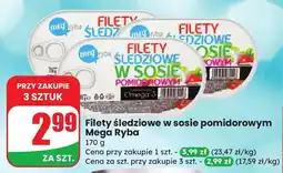 Dino Filety śledziowe w sosie pomidorowym Mega Ryba oferta