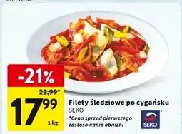 Intermarche Filety śledziowe po cygańsku Seko oferta