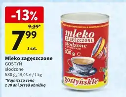 Intermarche Mleko zagęszczone słodzone GOSTYŃ oferta