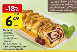 Intermarche Strucla owocowa/truskawkowa/serowa Oskroba oferta