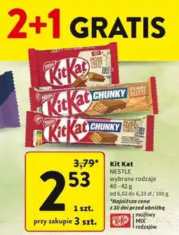 Intermarche Baton Kit Kat Nestle oferta