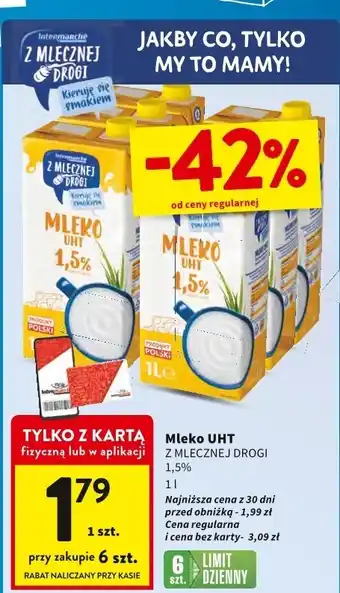 Intermarche Mleko UHT 1,5% Z Mlecznej Drogi oferta