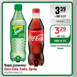 Eurocash Napój gazowany: Coca-Cola, Fanta, Sprite oferta