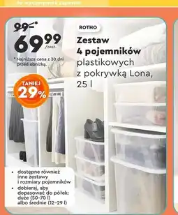 Biedronka Zestaw pojemników Rotho oferta