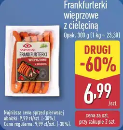 ALDI Frankfurterki wieprzowe z cielęciną oferta