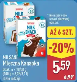 ALDI Mleczna Kanapka oferta