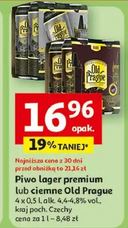 Auchan Piwo Old Prague Dark Lager oferta