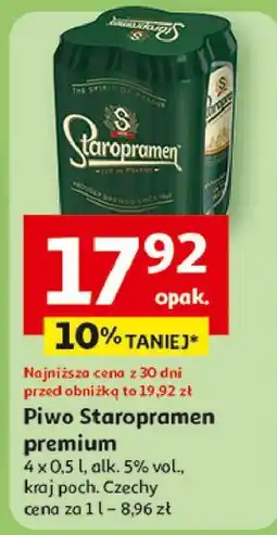 Auchan Piwo Staropramen oferta