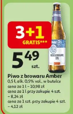 Auchan Piwo Amber Bezalkoholowe Ipa oferta