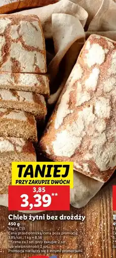 Lidl Chleb żytni bez drożdży Lidl oferta