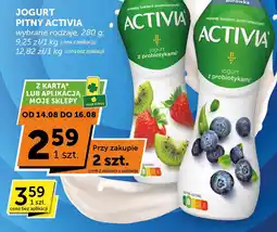 Euro Sklep Jogurt pitny Activia truskawka-kiwi, jagoda-borówka oferta
