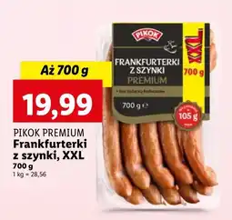 Lidl Frankfurterki z szynki XXL Pikok Premium oferta