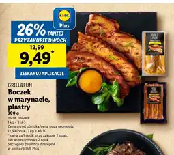 Lidl Boczek w marynacie plastry Grill&Fun oferta