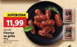 Lidl Chorizo na grilla DULANO oferta