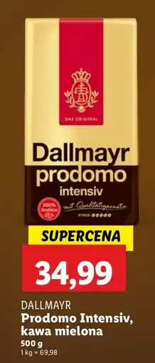 Lidl Kawa mielona Prodomo Intensiv DALLMAYR oferta