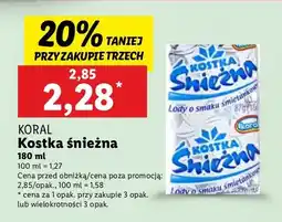 Lidl Lody Kostka śnieżna KORAL oferta