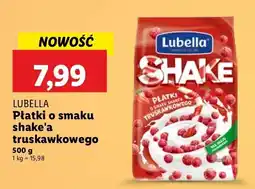 Lidl Płatki Lubella o smaku shake'a truskawkowego oferta