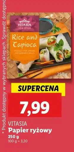 Lidl Papier ryżowy Vitasia oferta
