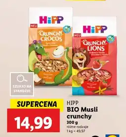 Lidl Musli crunchy BIO HiPP oferta