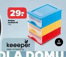 Netto Zestaw szuflad a5 25 x 18 cm Keeeper oferta
