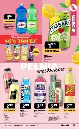 Netto Napój gazowany cytryna- mięta Tymbark Gazzz oferta