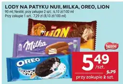 Stokrotka Market Lody na patyku Nuii, Milka, Oreo, Lion oferta