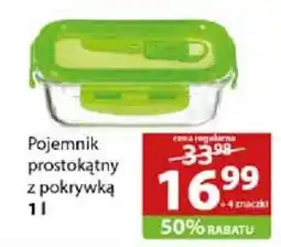 Stokrotka Market Pojemnik prostokątny z pokrywką 1L oferta