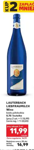 Kaufland LAUTERBACH LIEBFRAUMILCH oferta