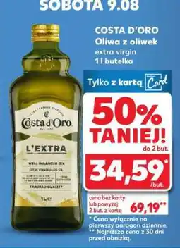 Kaufland COSTA D'ORO Oliwa z oliwek extra virgin 1 l butelka oferta