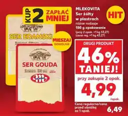 Kaufland MLEKOVITA Ser żółty w plastrach oferta
