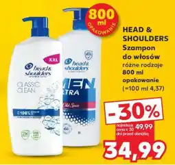 Kaufland HEAD & SHOULDERS Szampon do włosów różne rodzaje 800 ml opakowanie oferta