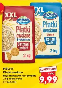 Kaufland MELVIT Płatki owsiane błyskawiczne lub górskie oferta