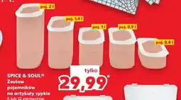 Kaufland SPICE & SOUL Zestaw pojemników na artykuły sypkie 5 lub 12 elementów oferta