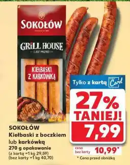 Kaufland Sokołów Kiełbaski z boczkiem lub karkówką oferta